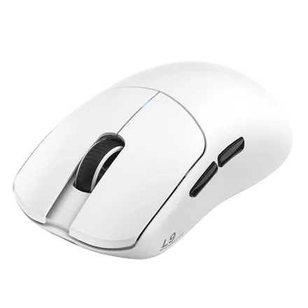 Machenike 메카닉 L9X1 초경량 FPS 전용/ 저지연 게이밍 마우스 / PAW3395 3311 센서 /무선 마우스, 화이트, PAW3395 센서(DPI 26000)