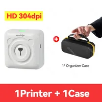 Peripage  304 인치 당 점 A6 열전 사 포토 프린터 미니 휴대용 블루투스 포켓 색상 노란색 모바일 안드로