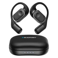 블라우풍트 AAC ENC 노이즈 캔슬링 오픈 귀걸이형 HI-FI 5.4 블루투스 이어폰, BLP-OE383K, 블랙, 37시간, BLP-OE383K, 블랙