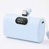 오지렌 10000mAh 대용량 도킹형 고속충전 보조배터리, 블루, 1, GM10