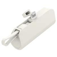 힙스터 도킹형 보조배터리 5000mAh 애플8핀 C타입 스트랩, MOPB-R5-CHL, 아이보리