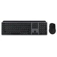 지클릭커 오피스프로 무선 키보드 무소음 마우스 세트 WMK20, 블랙, WMK20 BLACK, 일반형