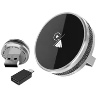 무선 카플레이 안드로이드 오토 2in1 어댑터 유선 무선 변환 자동연결 USB 동글, Titanium Silver, CA30